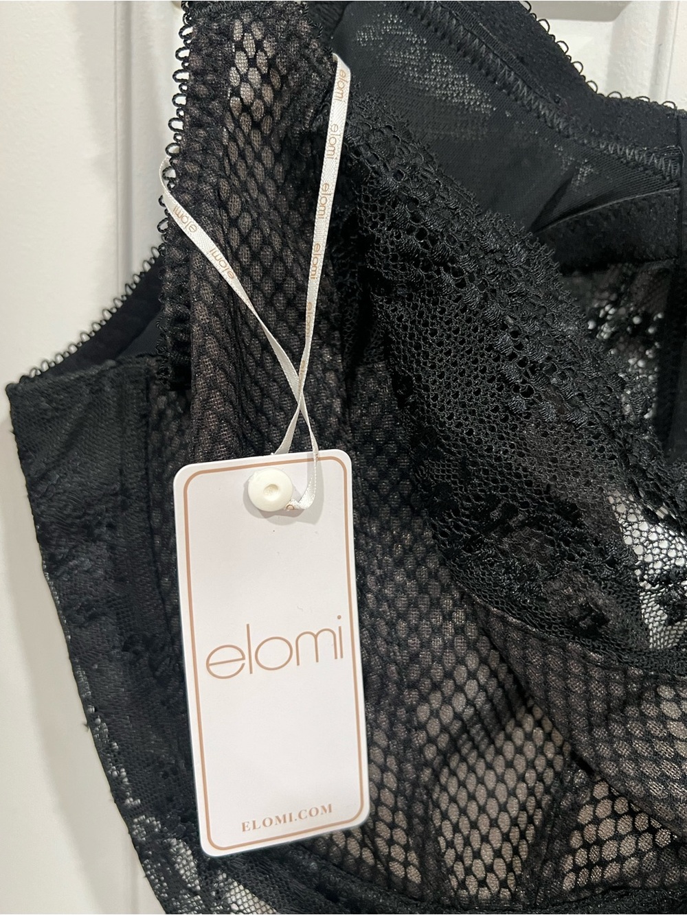 Elomi Black Charley Lace Underwire Bra New With Tags 38G - Picture 4 of 7